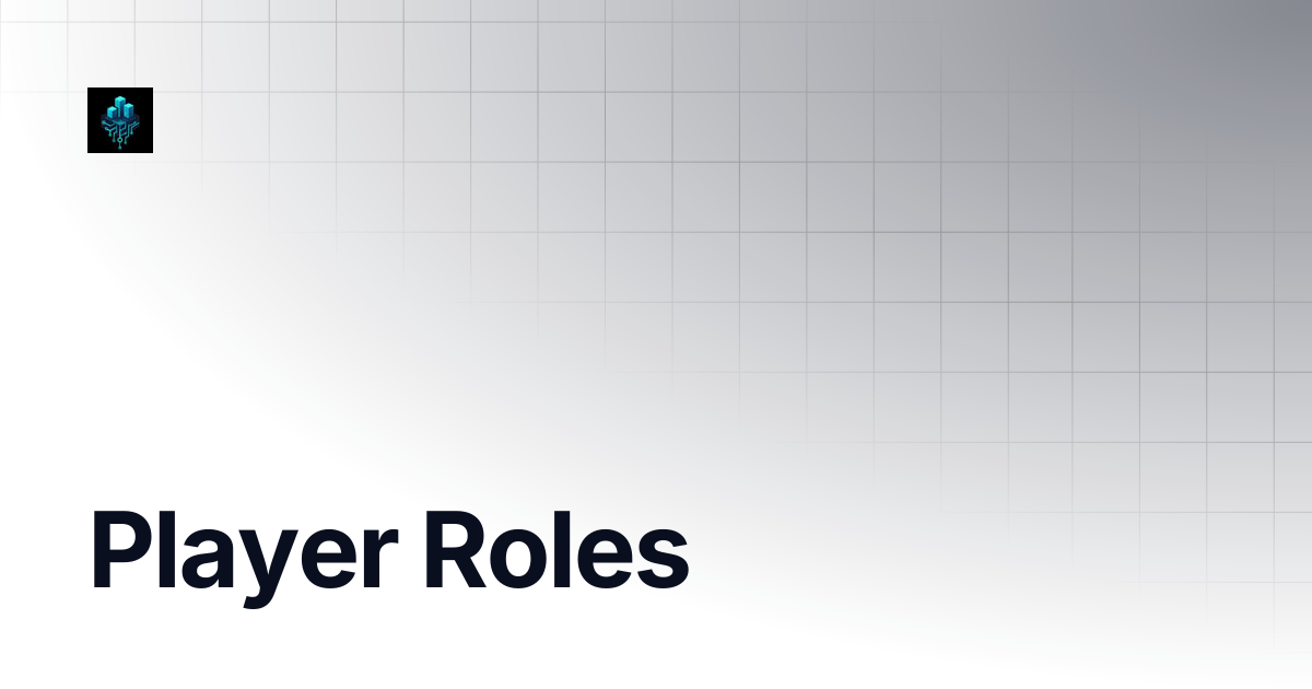 Player Roles | SynCity Docs